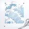 Watercolor Damask Botanical Floral Light Blue Monochrome Classic Baroque Acanthus Leaf Custom Removable Wallpaper by Spoonflower Peel & Stick Wallpaper 2FT Wide